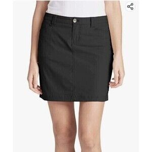 Eddie Bauer Black Adventurer 2.0 Skort 14 Mini Skirt Outdoor Hiking Gorpcore